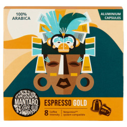 Kávékapszula, Nespresso kompatibilis, Mantaro Espresso Gold, 45db kapszula Kapszulás kávék Mantaro