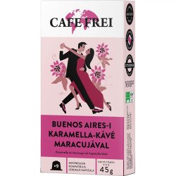 Kávékapszula, Nespresso kompatibilis, Cafe Frei Buenos Aires-i karamella bíbor maracujával  9db kapszula Kapszulás kávék Cafe Frei