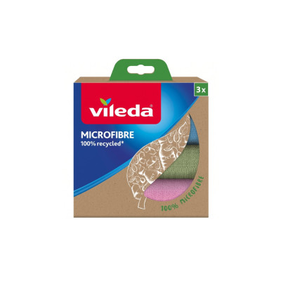 Törlőkendő mikroszálas 3 darab/csomag Recycled Vileda_F22862