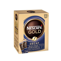 Kávé instant, 25x2g Nescafé Gold koffeinmentes Szemes kávék Nescafé