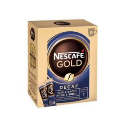 Kávé instant, 25x2g Nescafé Gold koffeinmentes Szemes kávék Nescafé