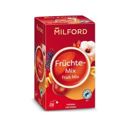 Fekete tea 20x2,5 g Milford, FRÜCHTEMIX vegyesgyümölcs Teák Milford