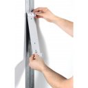Bemutatótábla tartó, Durable Vario® Magnet Wall 10, fekete