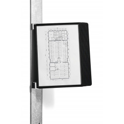 Bemutatótábla tartó, Durable Vario® Magnet Wall 10, fekete Irodatechnika, kellékei Durable