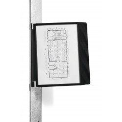 Bemutatótábla tartó, Durable Vario® Magnet Wall 10, fekete Irodatechnika, kellékei Durable