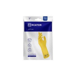 Gumikesztyű M háztartási Mercator_RG10004003_1537 sárga Iroda üzemeltetés, munkavédelem Mercator