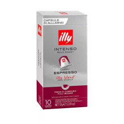 Kávékapszula, Nespresso® kompatibilis, Illy Intenso 10db/doboz Kapszulás kávék Illy