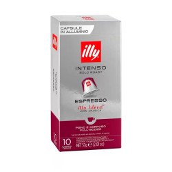 Kávékapszula, Nespresso® kompatibilis, Illy Intenso 10db/doboz Kapszulás kávék Illy