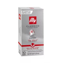 Kávékapszula, Nespresso® kompatibilis, Illy Lungo 10db/doboz Kapszulás kávék Illy