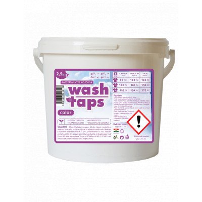 Mosópor 2,5 kg színes ruhákhoz Wash Taps