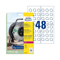 Etikett címke, o20mm, visszaszedhető 48 címke/ív, 10 ív/doboz, Avery fehér Író- irodaszer, papíráru Avery