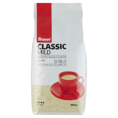 Kávé szemes, 1000g, Bravos Classic Mild
