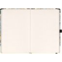 Keménytáblás notesz krémszínű lapokkal, pontozott, leszorító gumiszalaggal Alphonse Mucha – Zodiac 130x210mm, Presco