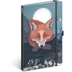 Keménytáblás notesz krémszínű lapokkal, vonalas, leszorító gumiszalaggal Animalium – Lucie Jenčíková 130x210mm, Presco Író- irodaszer, papíráru Presco