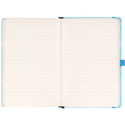 Keménytáblás notesz krémszínű lapokkal, vonalas, leszorító gumiszalaggal Animalium – Birds 130x210mm, Presco