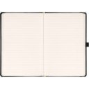 Keménytáblás notesz krémszínű lapokkal, vonalas, leszorító gumiszalaggal Elegant 130x210mm, Presco