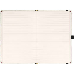 Keménytáblás notesz krémszínű lapokkal, vonalas, leszorító gumiszalaggal Harry Potter 130x210mm, Presco