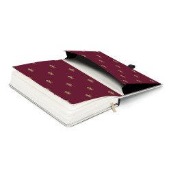 Keménytáblás notesz krémszínű lapokkal, vonalas, leszorító gumiszalaggal Harry Potter 130x210mm, Presco Író- irodaszer, papíráru Presco