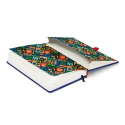 Keménytáblás notesz krémszínű lapokkal, vonalas, leszorító gumiszalaggal Harry Potter – Hogwarts 130x210mm, Presco Író- irodaszer, papíráru Presco