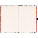 Keménytáblás notesz krémszínű lapokkal, pontozott, leszorító gumiszalaggal Herbs 130x210mm, Presco