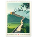 Falinaptár képes  330x460mm Vintage Posters – Distant Travels Realsystem 2027.