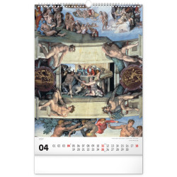 Falinaptár képes  330x460mm Renaissance Realsystem 2027.