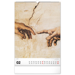 Falinaptár képes  330x460mm Renaissance Realsystem 2027. Író- irodaszer, papíráru Realsystem