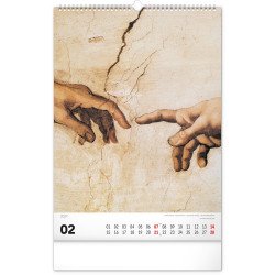 Falinaptár képes  330x460mm Renaissance Realsystem 2027. Író- irodaszer, papíráru Realsystem