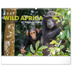 Falinaptár képes  480x330mm Wild Africa Realsystem 2027. Író- irodaszer, papíráru Realsystem