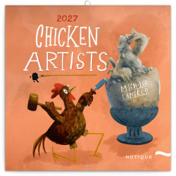 Falinaptár képes lemeznaptár 300x300mm, Chicken Artists Realsystem 2027. Író- irodaszer, papíráru Realsystem