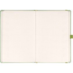 Klasszikus notesz Vivella borítással Green, pontozott, 13x21cm, Presco Író- irodaszer, papíráru Presco