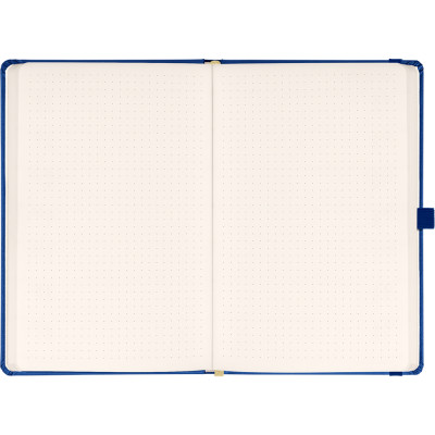 Klasszikus notesz Taggia borítással Dark blue, pontozott, 13x21cm, Presco