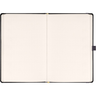 Klasszikus notesz Taggia borítással Gray, pontozott, 13x21cm, Presco