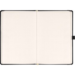 Klasszikus notesz Taggia borítással Black, pontozott, 13x21cm, Presco Író- irodaszer, papíráru Presco