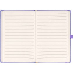 Klasszikus notesz Vivella borítással Lila, vonalas, 13x21cm, Presco Író- irodaszer, papíráru Presco