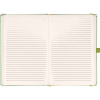 Klasszikus notesz Vivella borítással Green, vonalas, 13x21cm, Presco
