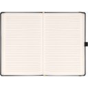 Klasszikus notesz Balacron borítással black, vonalas, 15x21cm, Presco