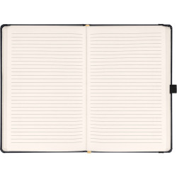 Klasszikus notesz Balacron borítással black, vonalas, 15x21cm, Presco