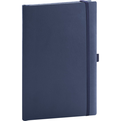 Klasszikus notesz Balacron borítással dark blue, vonalas, 15x21cm, Presco