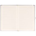 Klasszikus notesz Balacron borítással silver, vonalas, 15x21cm, Presco