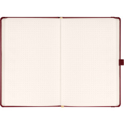 Klasszikus notesz Balacron borítással red, pontozott, 15x21cm, Presco