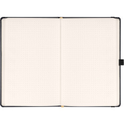 Klasszikus notesz Balacron borítással black, pontozott, 15x21cm, Presco