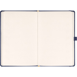 Klasszikus notesz Balacron borítással dark blue, pontozott, 15x21cm, Presco
