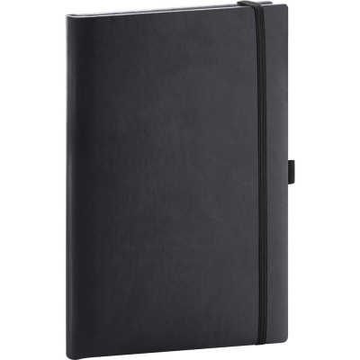 Klasszikus notesz Aprint borítással black, vonalas, 15x21cm, Presco