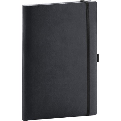 Klasszikus notesz Aprint borítással black, vonalas, 15x21cm, Presco