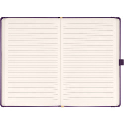 Klasszikus notesz Aprint borítással Neo purple, vonalas, 15x21cm, Presco