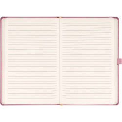 Klasszikus notesz Aprint borítással Neo pink, vonalas, 15x21cm, Presco