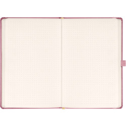 Klasszikus notesz Aprint borítással Neo pink, pontozott, 15x21cm, Presco