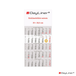 Speditőr naptár 1 tömb, 5 hónap SP-15 330 × 670 mm, fehér lapokkal Fejrész üres Dayliner 2027. Író- irodaszer, papíráru Dayliner