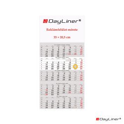 Speditőr naptár 1 tömb, 5 hónap SP-15 330 × 670 mm, fehér lapokkal Fejrész üres Dayliner 2027. Író- irodaszer, papíráru Dayliner